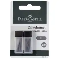 Faber-Castell: Náhradné tuhy do kružidla 2 mm, 2x6 ks, H