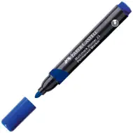 Faber-Castell: Permanentný marker modrý alkoholový fix s guľatým hrotom