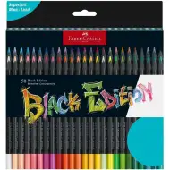 Faber-Castell: Sada farebných ceruziek Black Edition, 50 kusov