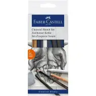 Faber-Castell: Sada na kreslenie uhlíkom, 7 kusov