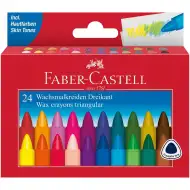 Faber-Castell: Trojuholníkové Jumbo voskovky, sada 24 kusov