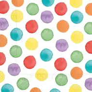 Farebná bodkovaná papierová servítka – 2-vrstvová, 33x33 cm, 20 ks balenie