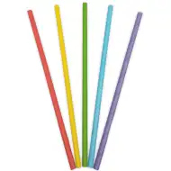 Farebná sada 50 papierových slamiek