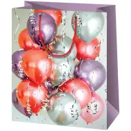 Farebné balóniky veľká darčeková taška 27x14x33cm