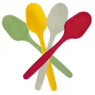 Farebné opakovane použiteľné lyžice – sada 8 kusov