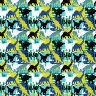 Farebný baliaci papier s dinosauřím vzorom 100x70 cm