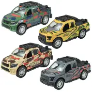 Fast Racer: Terénne vozidlo PickUp na kolesách v rôznych variantoch 11cm