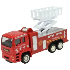 Fire Rescue Team: 4 kusová sada kovových hasičských áut. obrázok 2