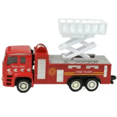 Fire Rescue Team: 4 kusová sada kovových hasičských áut. obrázok 3