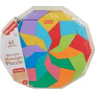 Fisher-Price: Drevená mandala na skladanie farieb - Mattel