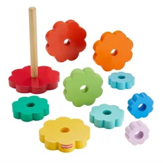 Fisher-Price: Drevená pyramída s krúžkami - Mattel obrázok 3