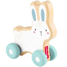 Fisher-Price: Drevený tili-toli zajačik - Mattel obrázok 2