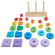 Fisher-Price Farebná triedička tvarov a stavebná pyramída - Mattel obrázok 3