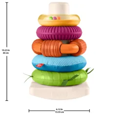 Fisher-Price: Senzorický Rock-A-Stack™ krúžkový pyramíd - Mattel obrázok 5