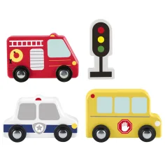 Fisher-Price: Wood drevená autíčková sada - Mattel obrázok 2