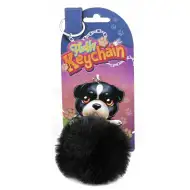 Fluffy Pom-Pom psík prívesok na kľúče v rôznych variantoch 1ks