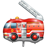 Fóliový balón hasičské auto 65 x 51 cm