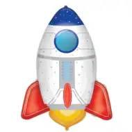 Fóliový balónik v tvare rakety 77 cm