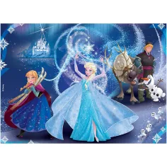 Frozen 2 v 1 24-dielne puzzle a omaľovánka 50x35 cm - Lisciani obrázok 2