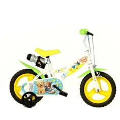 Furry Fun detský bicykel so psíkmi a mačkami, veľkosť 12 – Dino Bikes