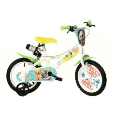 Furry Fun detský bicykel so psíkmi a mačkami, veľkosť 14 – Dino Bikes
