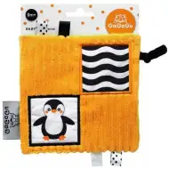 GaGaGu: obojstranná senzorická handrička s motívom tučniaka a medvedíka čistotného