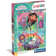 Gabby domček pre bábiky: Super Color Puzzle 2x60 dielikov - Clementoni
