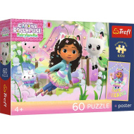 Gabi bábikový domček – 60-dielne detské puzzle Premium Plus s plagátom - Trefl