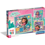 Gabi domček pre bábiky 3×48-dielne Super Color puzzle - Clementoni