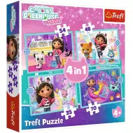 Gabiin domček pre bábiky 4 v 1, puzzle 35-48-54-70 dielikov – Trefl