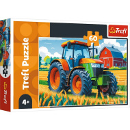 Gazdov traktor 60-dielne puzzle - Trefl