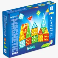 Geomag: Magnetické stavebné kocky Gems, súprava 16 kusov