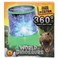 Glow N Fun projektorová lampa s dinosaurom.