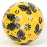 Gumená lopta s motýľovým a kvetinovým vzorom, 23 cm, v rôznych prevedeniach, 1 ks
