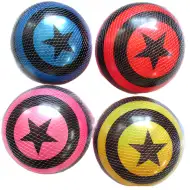 Gumová lopta s veľkým hviezdnym vzorom 23cm v rôznych variantoch