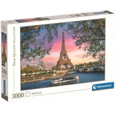 HQC Eiffelova veža, Paríž – 3000-dielové puzzle - Clementoni