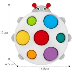 Happy World: Pop it! Ukludňujúci kamarát chrobák hračka na rozvoj zručností pre bábätká obrázok 2
