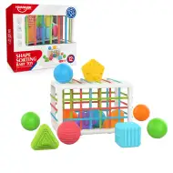 Happy World: Veselá sada na výber tvarov 12-dielna hra na rozvoj zručností