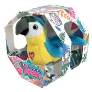 Happy Yappers interaktív plyšový modrý papagáj