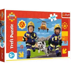 Hasič Sam 100-dielne puzzle - Trefl