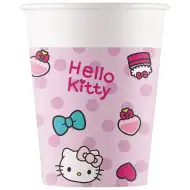 Hello Kitty 8-dielna sada papierových pohárov 200ml