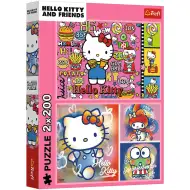 Hello Kitty a priatelia 2x200 puzzle - Trefl