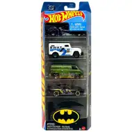 Hot Wheels: Batman vozidlá 5-dielna sada áut - Mattel