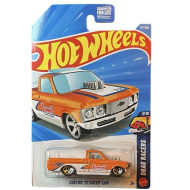 Hot Wheels: Custom 72 Chevy Luv oranžovo-biele autíčko 1/64 – Mattel