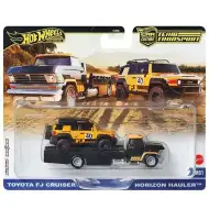 Hot Wheels: Horizon Hauler Prémiový autotransportér a Toyota FJ Cruiser autíčko 1/64 - Mattel