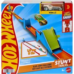 Hot Wheels: Kaskadérska štartovacia súprava - Slam Jump Challenge herná súprava - Mattel