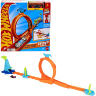 Hot Wheels: Kaskadérska začiatočnícka sada - Loop Flag Finish hracia súprava - Mattel