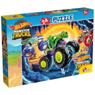 Hot Wheels Monster Trucks 24-dielne puzzle 35x25 cm - Lisciani