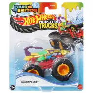 Hot Wheels Monster Trucks: Monster autíčko meniace farbu - Scorpedo - Mattel