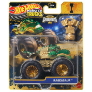 Hot Wheels Monster Trucks: Rageasaur víťazné monster autíčko s pohárom 1/64 - Mattel